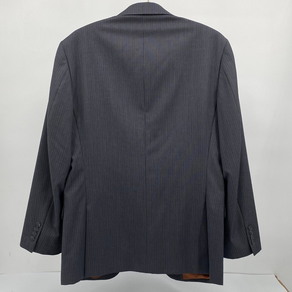 Jos. A. Bank Men's 40R* Slim Fit Two-Piece Suit Gray Pinstripe Blazer & Trousers - Picture 3 of 16